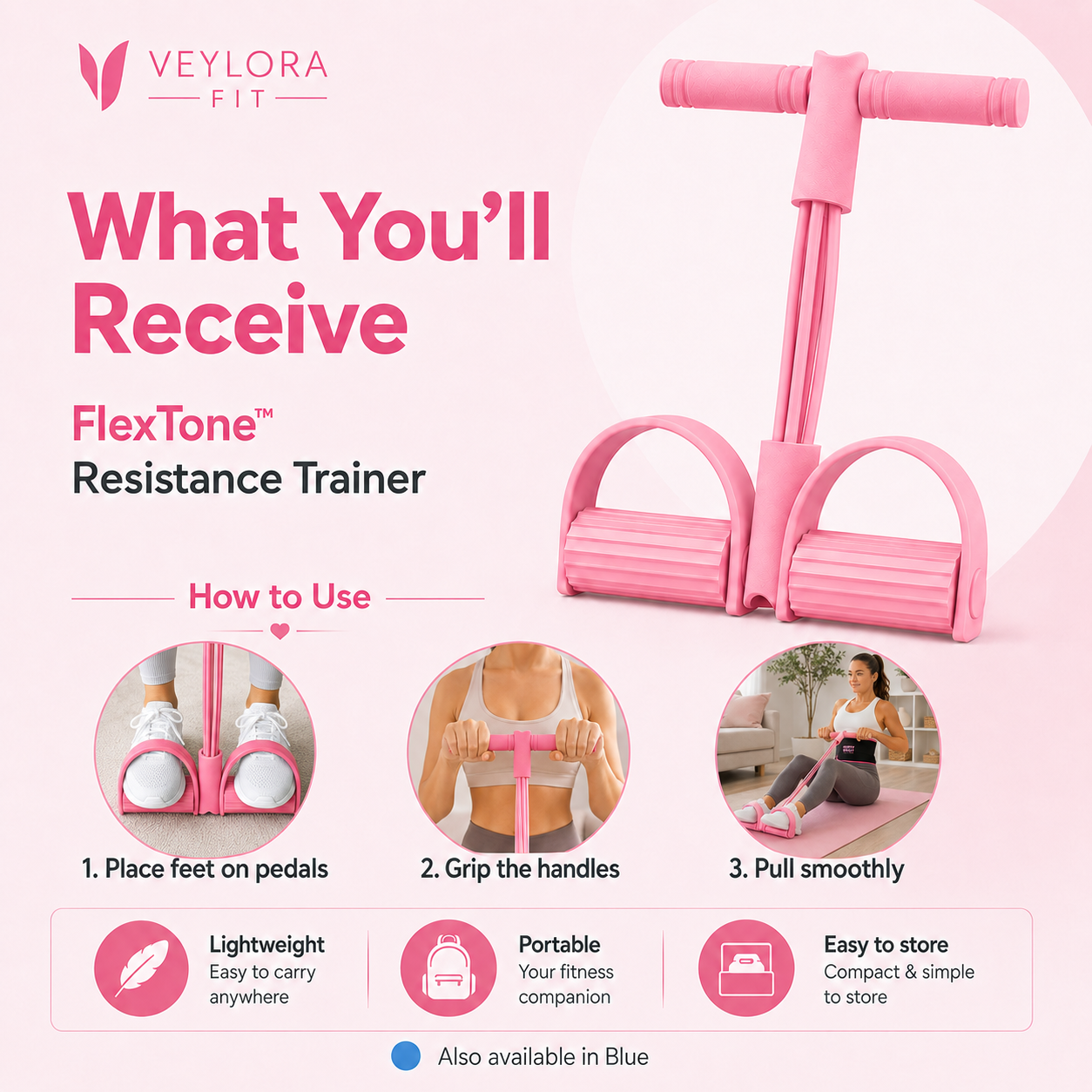 Veylora Fit FlexTone Resistance Trainer