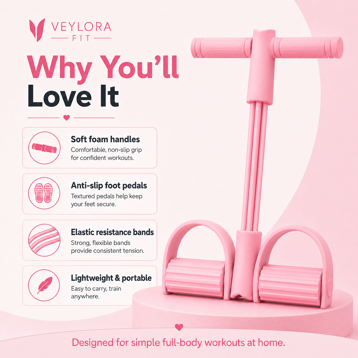 Veylora Fit FlexTone Resistance Trainer