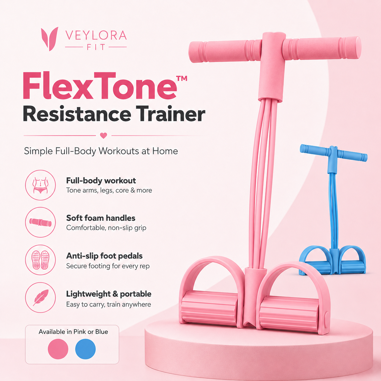 Veylora Fit FlexTone Resistance Trainer