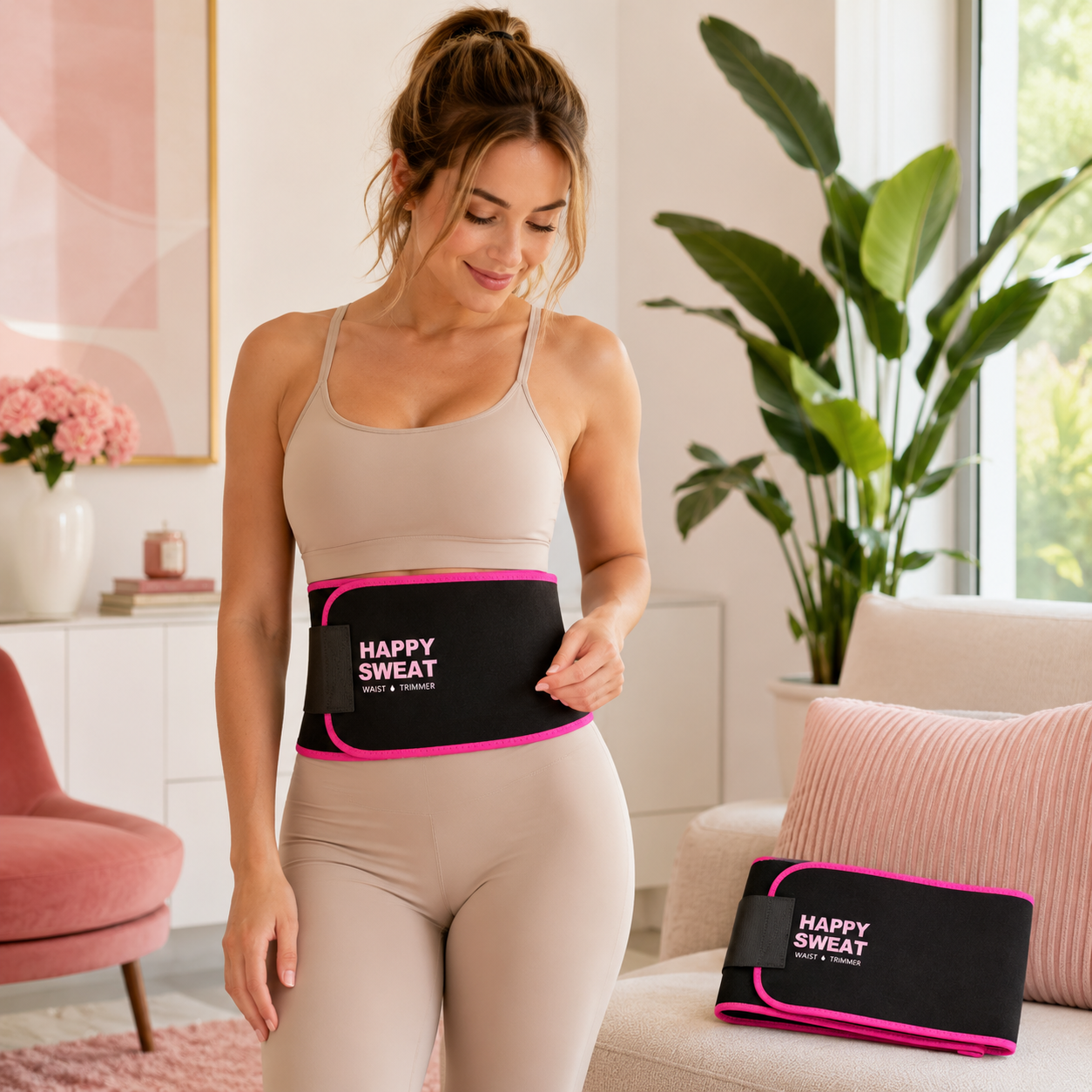 Veylora Fit Sweat Belt product and lifestyle
